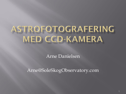 Astrofotografering Med CCD