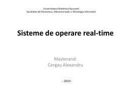 Sisteme de operare real-time