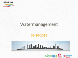 Watermanagement - KOBO-HO