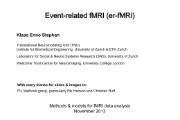 Event-related fMRI and design efficiency