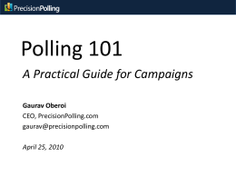 Polling 101 - Precision Polling