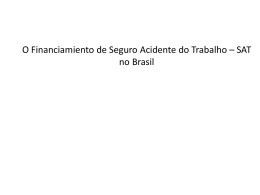 O Financiamiento de Seguro Acidente do Trabalho – SAT no Brasil