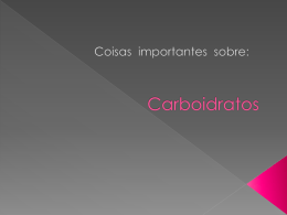 Coisas importantes sobre carboidratos