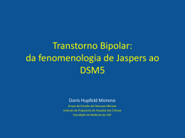 O transtorno bipolar: da fenomenologia de Jaspers ao