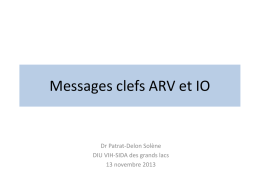 Messages clefs ARV et IO