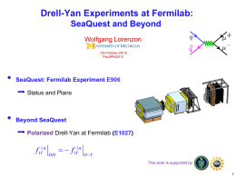 Drell-Yan Experiments at Fermilab