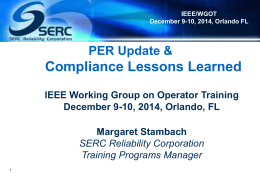 PER Update_Compliance LLs_IEEEWGOT 12_9