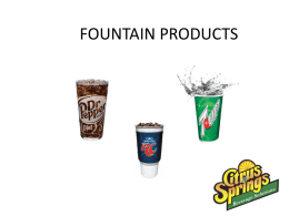 FOUNTAIN PRODUCTS