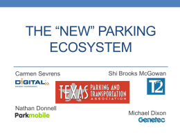 The NEW Parking Ecosystem - The Texas Parking Association