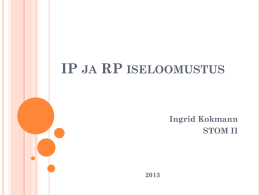 IP ja RP iseloomustus