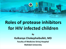 Roles of protease inhibitors for HIV infected children - HIV-NAT