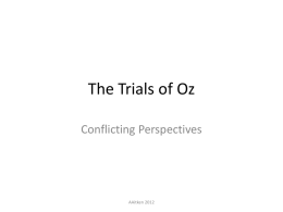 The Trials of Oz