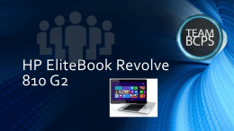 HP EliteBook Revolve 810 G2 Roll Out Schedule Teachers – May