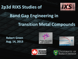 2p3d RIXS Studies of Band Gap Engineering in Transition Metal