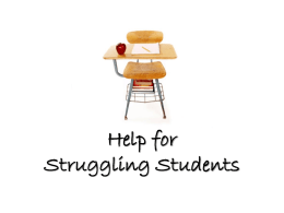 Help for Struggling Students - Laurel Park Elementary School