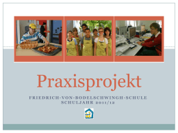 Präsentation des Praxisprojekts - Friedrich-von