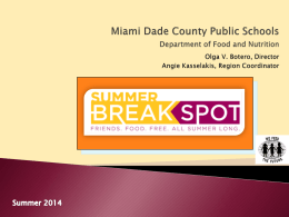 Summer PowerPoint Presentation - Food and Nutrition