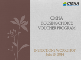 Inspection Workshop Brown Bag Presentation from 7/18/2014