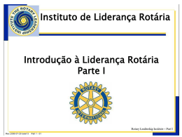 Slide 1 - Rotary Leadership Institute