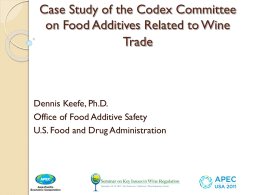 Food Additive - The Wine Institute
