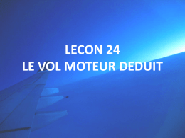 LECON 24 Le vol mote..