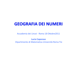 Lucia Caporaso - Dipartimento di Matematica