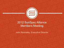 1:30-2 PM - SunSpec Alliance