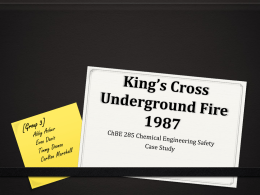 King`s Cross Underground Fire Presentation
