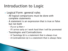 Symbolic logic