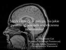Wykład p. dr Małgorzaty Gut