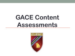 How to Register for GACE Content Assessment