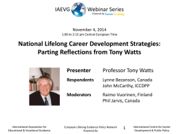 IAEVG Webinar2 - Moderators PPT