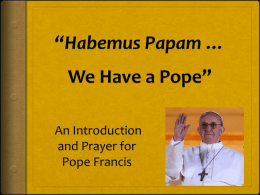 Habemus Papam - We Have a P ppt _ papal prayer 04