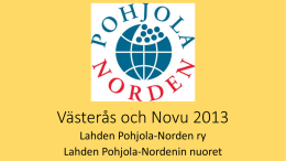 Novu - Västerås - Lahden Pohjola