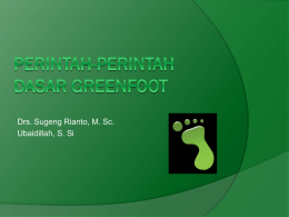 Perintah Dasar Greenfoot PPT I