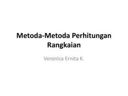 Metoda-Metoda Perhitungan Rangkaian Pert.3.