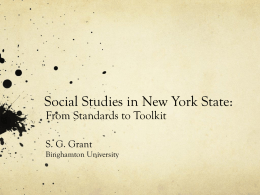Social Studies in New York State:
