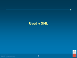 Uvod v XML