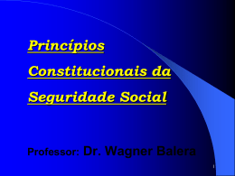 Aula 16 - 25-09 - A Politica de previdência social