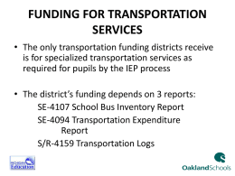 SE-4107 School Bus Inventory