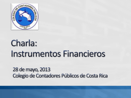 Instrumentos Financieros - Colegio de Contadores Públicos de