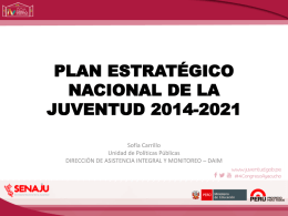 3. Plan Estratégico Nacional de la Juventud 2014