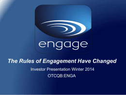 otcqb:enga - Engage Mobility