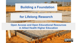 Building a Foundation - ASU Digital Repository