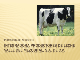 integradora ganaderos de leche de ixmiquilpan sa de cv