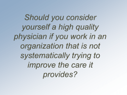 Let`sChange: Quality Improvement in Resident Clinic