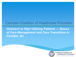 Care Transitions - Camden Coalition of Healthcare Providers