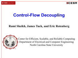 Control-Flow Decoupling (CFD)