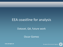 EEA coastline for analysis