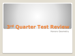 Third Quarter Exam Review PPT